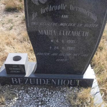 BEZUIDENHOUT Maria Elizabeth 1935-1982