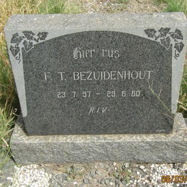 BEZUIDENHOUT F.T. 1897-1960