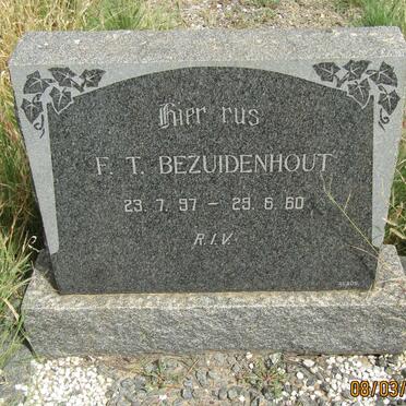 BEZUIDENHOUT F.T. 1897-1960