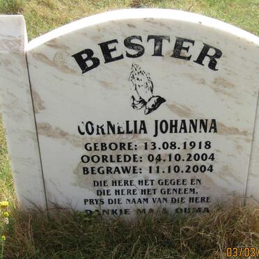 BESTER Cornelia Johanna 1918-2004