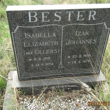BESTER Izak Johannes 1895-1975 &amp; Isabella Elizabeth CILLIERS 1901-1974