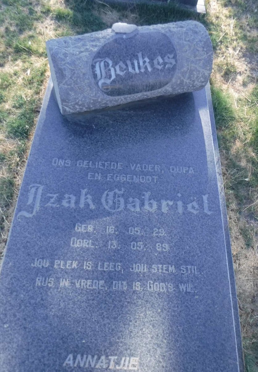 BEUKES Izak Gabriel 1929-1989