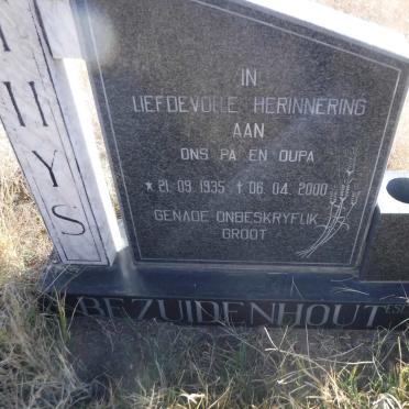 BEZUIDENHOUT Thys 1935-2000
