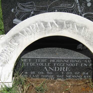 BERGH Dirk Adriaan, van der 1956-1984