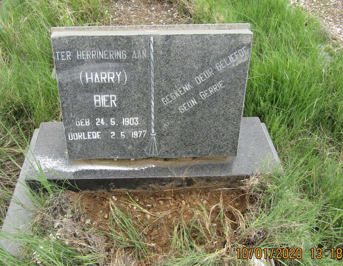 BIER Harry 1903-1977