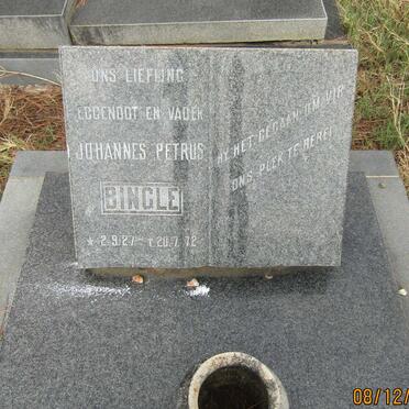 BINGLE Johannes Petrus 1927-1972