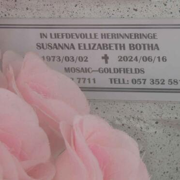 BOTHA Susanna Elizabeth 1973-2024