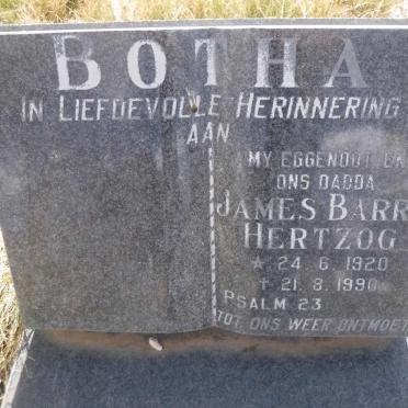 BOTHA James Barry Hertzog 1920-1990