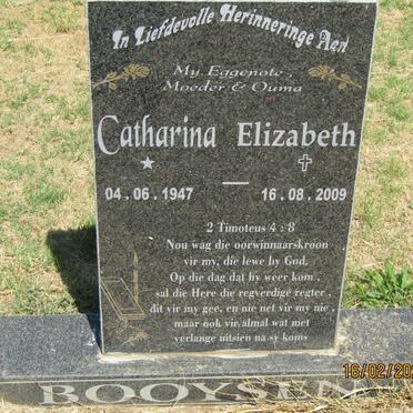 BOOYSEN Catharina Elizabeth 1947-2009