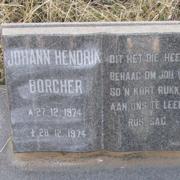 BORCHER Johann Hendrik 1974-1974