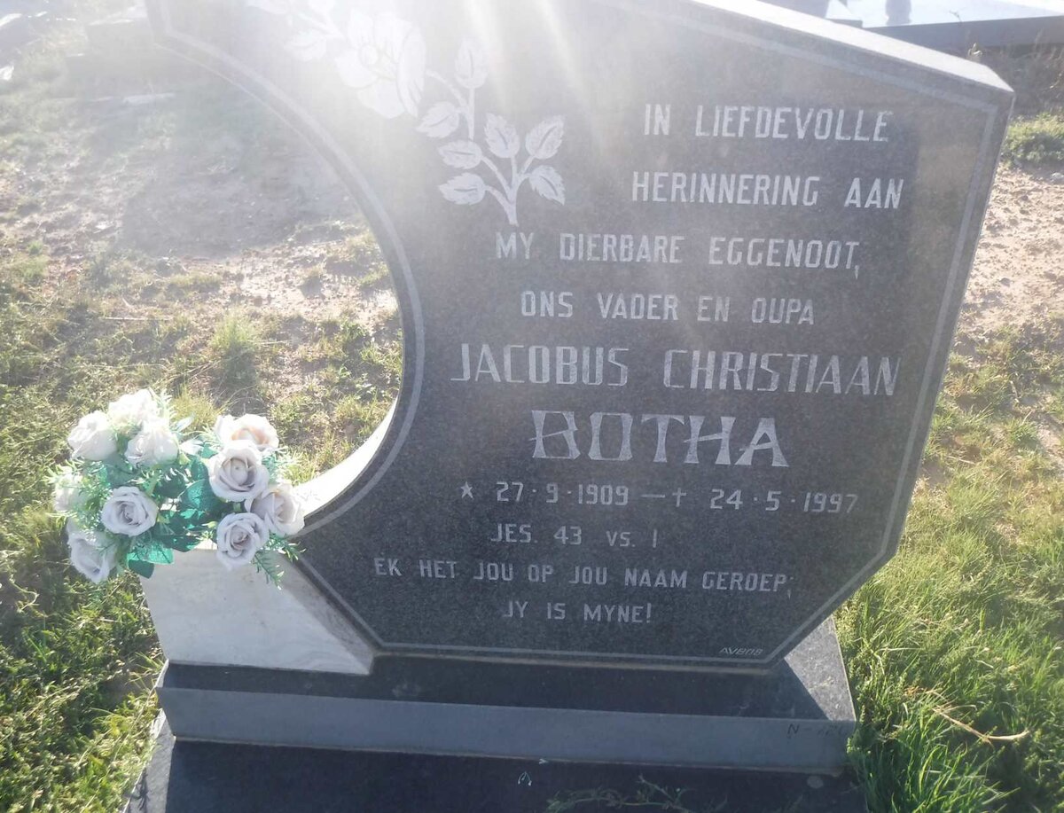 BOTHA Jacobus Christiaan 1909-1997