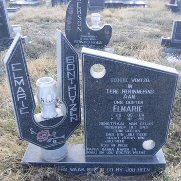 BONTHUYZEN Elmarie nee WENTZEL 1964-1995