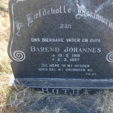 BOTHA Barend Johannes 1919-1987