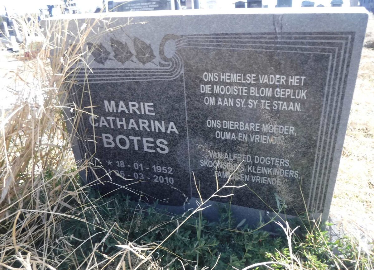 BOTES Marie Catharina 1952-2010