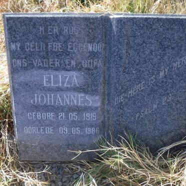 BOSHOFF Eliza Johannes 1919-1986 &amp; Carolina Wilhelmina BAKKES 1917-1998