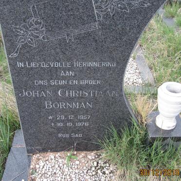 BORNMAN Johan Christiaan 1957-1976
