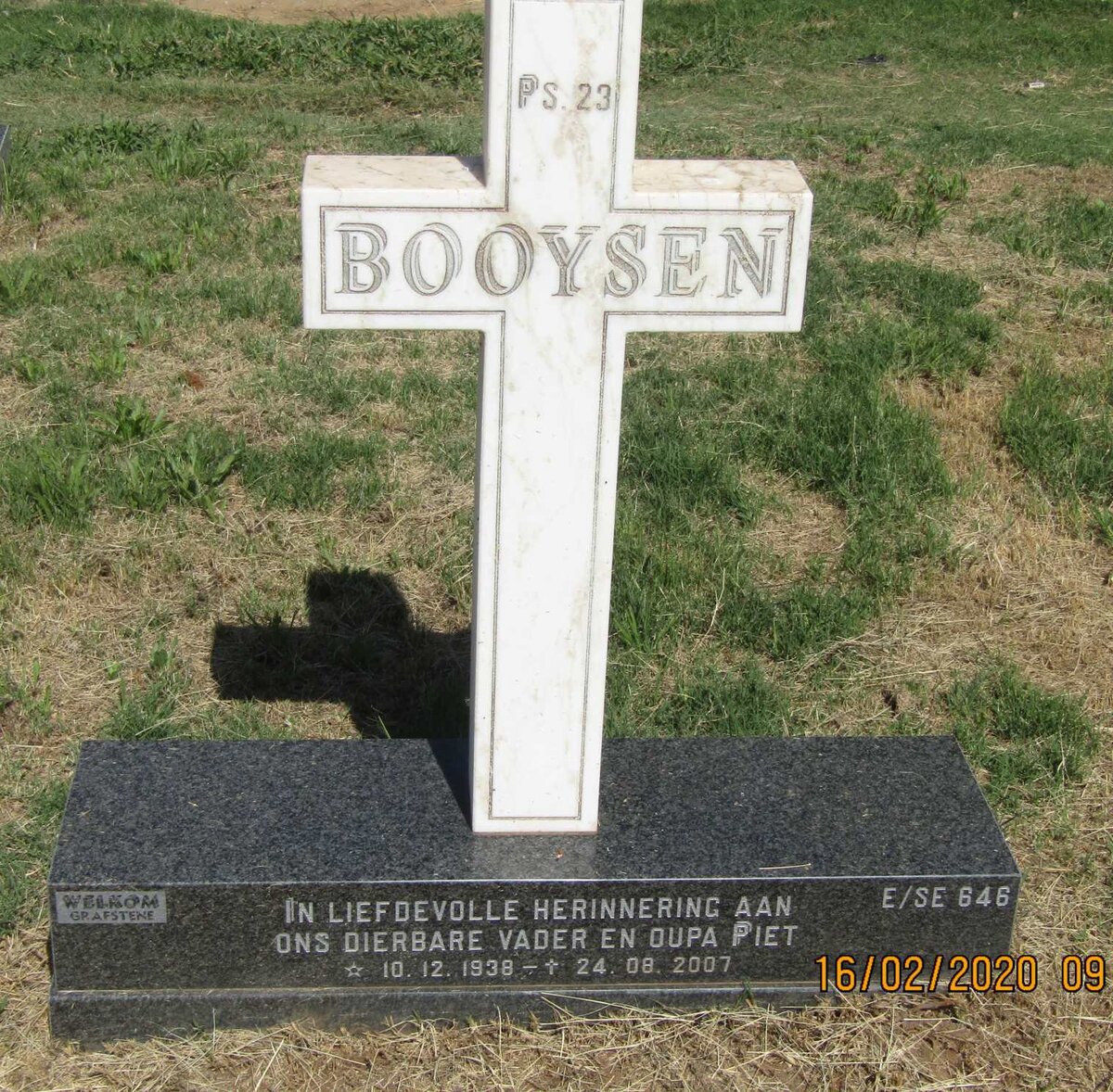 BOOYSEN Piet 1938-2007