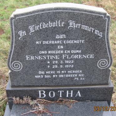 BOTHA Ernestine Florence 1923-1973