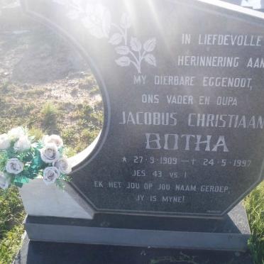 BOTHA Jacobus Christiaan 1909-1997
