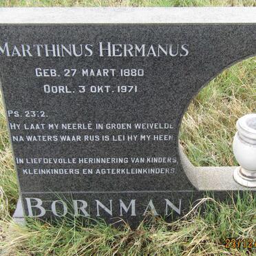 BORNMAN Marthinus Hermanus 1880-1971