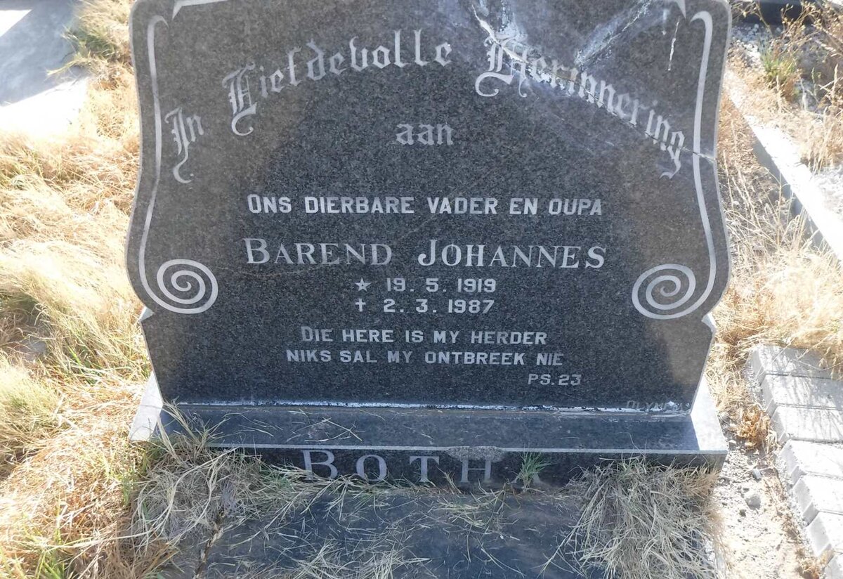 BOTHA Barend Johannes 1919-1987