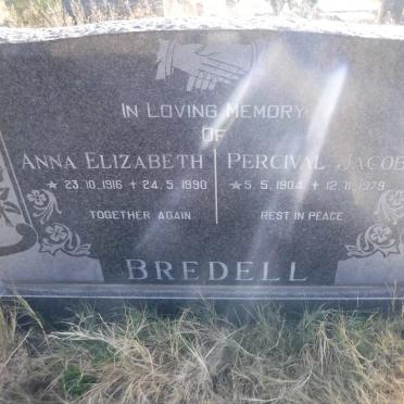 BREDELL Percival Jacob 1904-1979 &amp; Anna Elizabeth 1916-1990