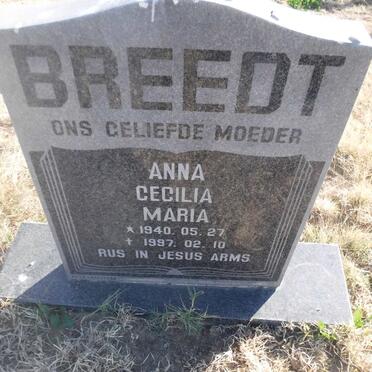 BREEDT Anna Cecilia Maria 1940-1997