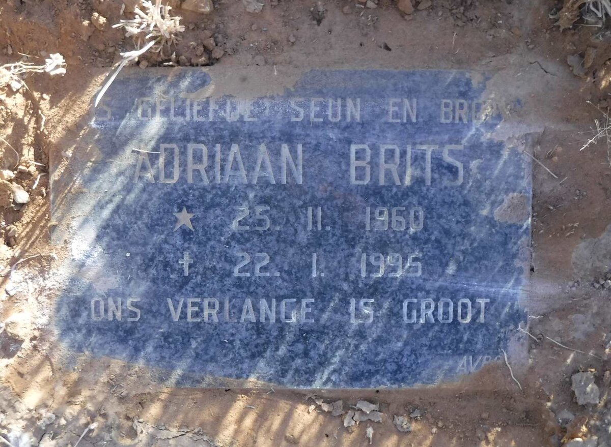 BRITS Adriaan 1960-1995