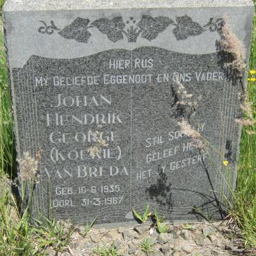 BREDA Johan Hendrik George, van 1935-1967