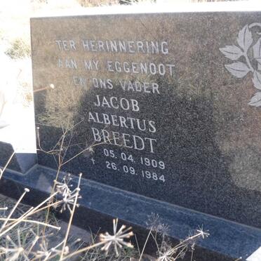 BREEDT Jacob Albertus 1909-1984 &amp; Martha Magdalena Jacoba 1915-