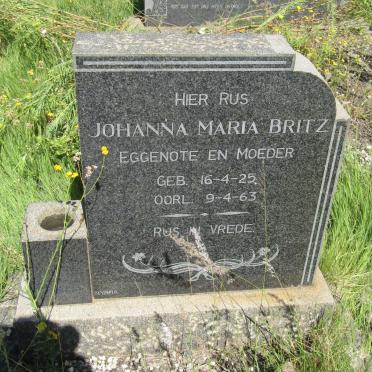 BRITZ Johanna Maria 1925-1963