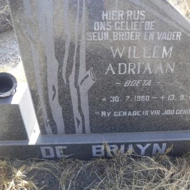 BRUYN Willem Adriaan, de 1960-1986