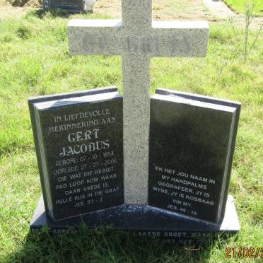 BRUIN Gert Jacobus, de 1954-2006