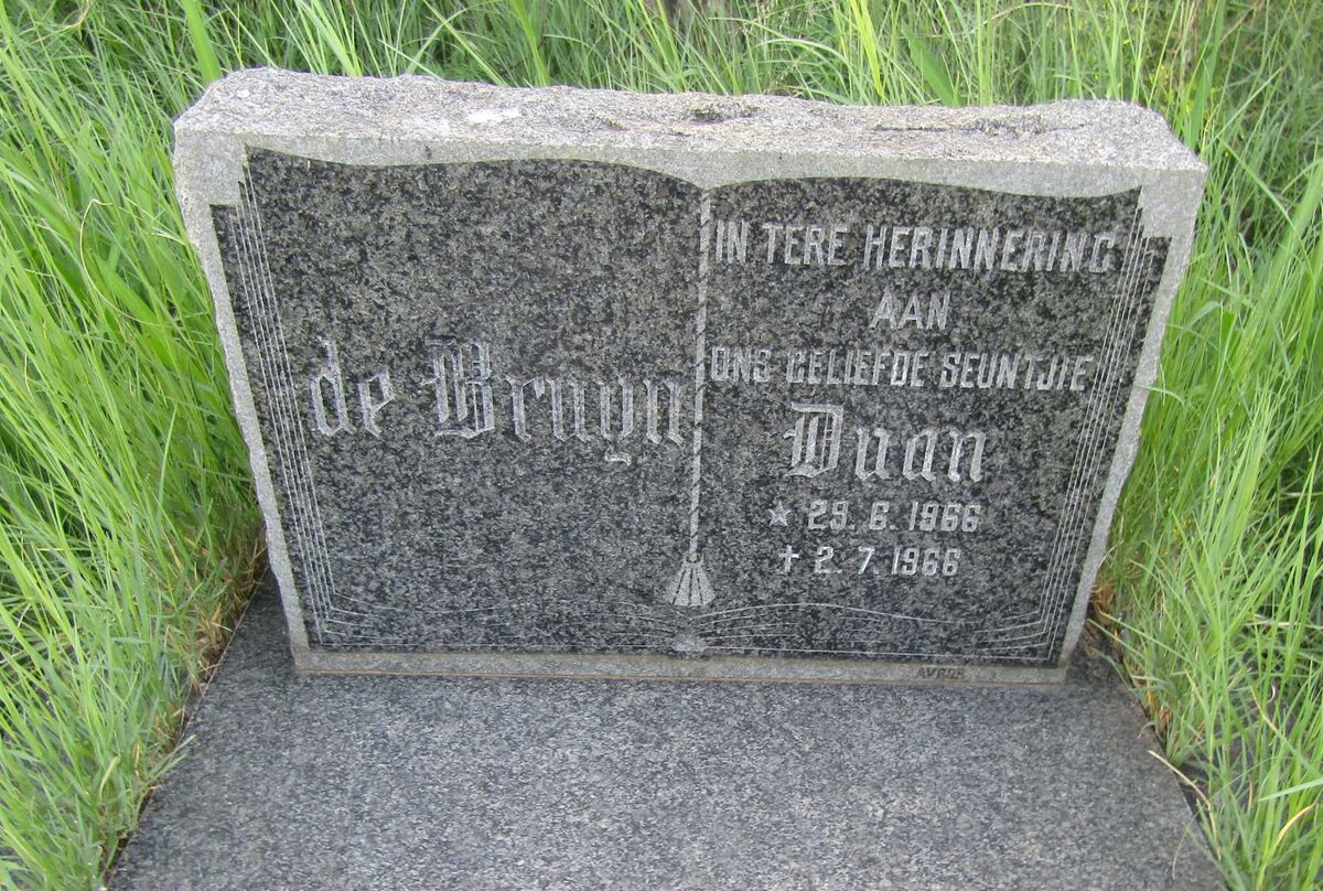 BRUYN Duan, de 1966-1966