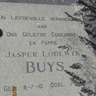 BUYS Jasper Lodewyk 1910-1966