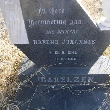 CARELZEN Barend Johannes 1948-1981
