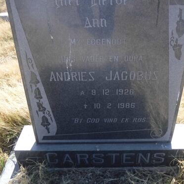 CARSTENS Andries Jacobus 1926-1986