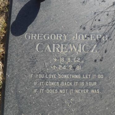 CAREWICZ Gregory Joseph 1962-1981