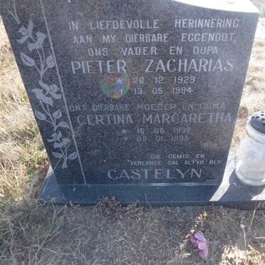 CASTELYN Pieter Zacharias 1929-1994 &amp; Gertina Margaretha 1932-1995