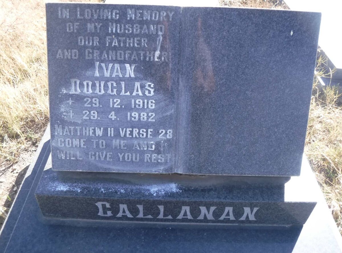 CALLANAN Ivan Douglas 1916-1982