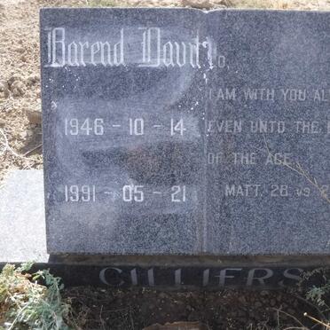 CILLIERS Barend Davit 1946-1991