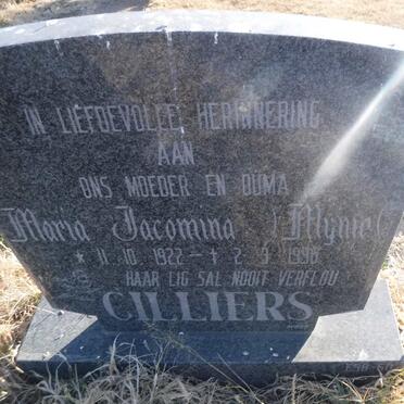 CILLIERS Maria Jacomina  1922-1996