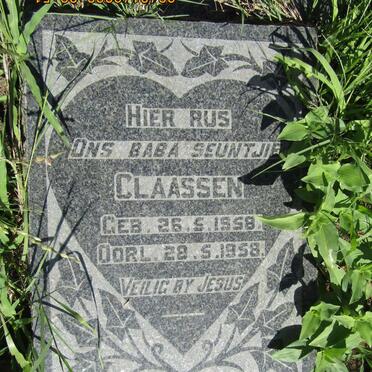 CLAASSEN Baba 1958-1958