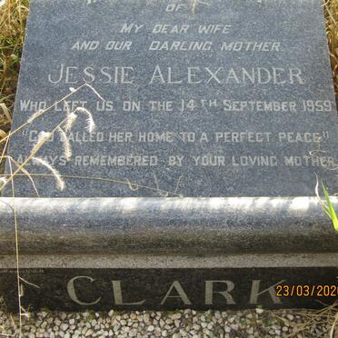 CLARK Jessie Alexander -1959