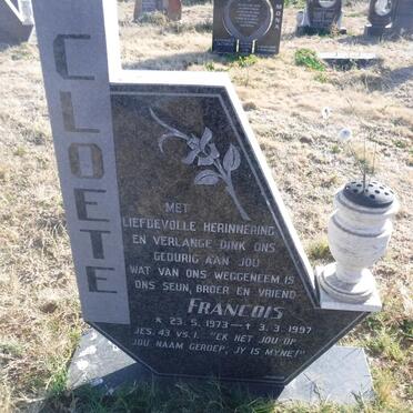 CLOETE Francois 1973-1997