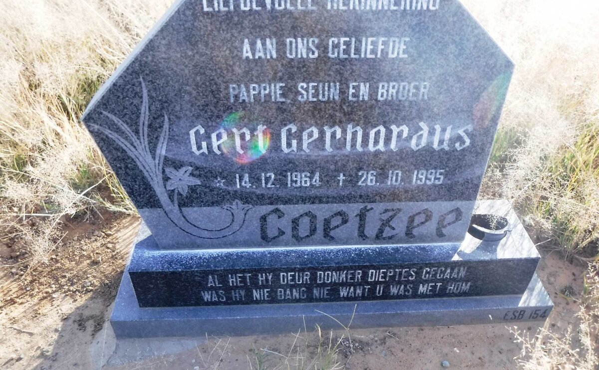 COETZEE Gert Gerhardus 1964-1995