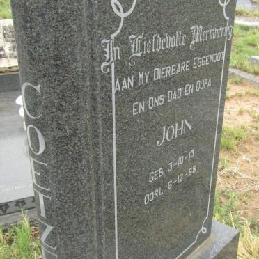 COETZEE John 1913-1968