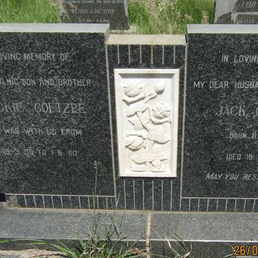 COETZEE Jack 1905-1964 :: COETZEE Jackie 1939-1960