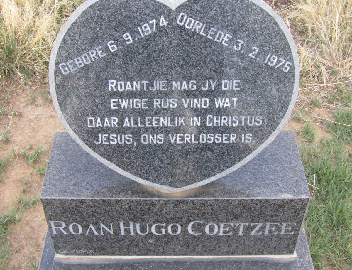 COETZEE Roan Hugo 1974-1975
