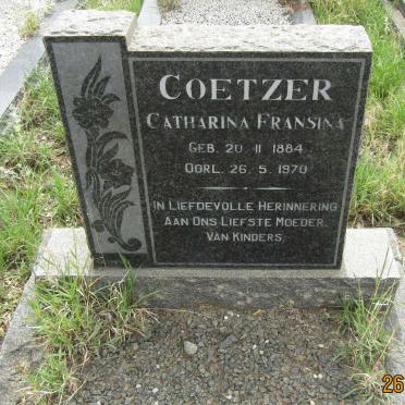COETZER Catharina Fransina 1884-1970
